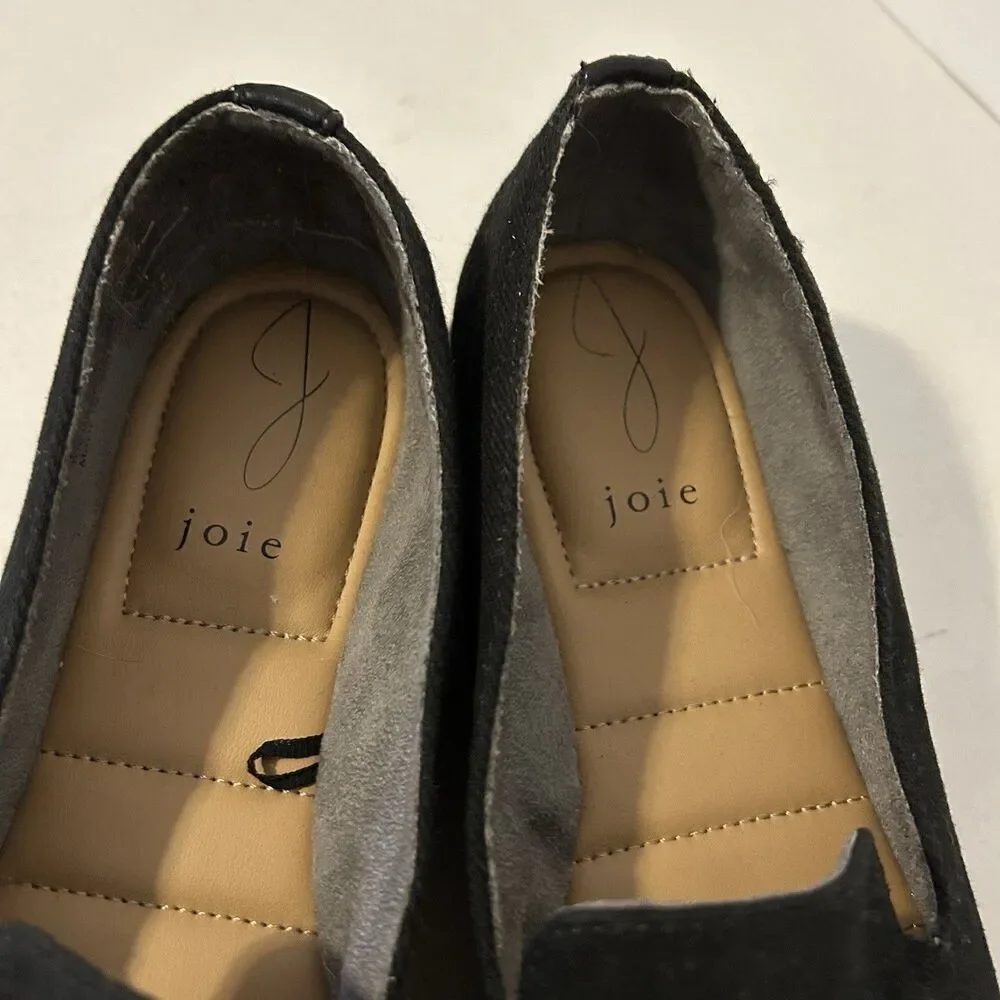 Joie Cara Espadrille Slip On Shoes Black Womens 8 Coastal Cruise Travel Boho